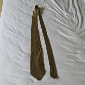 Trussardi Gold and Red Patterned Tie